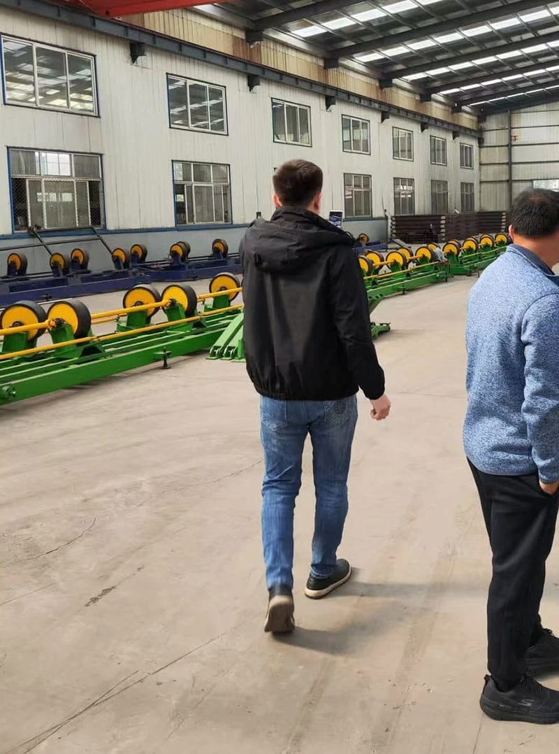 Central Asian customer accepted 3PE anti-corrosion steel pipe processing machinery