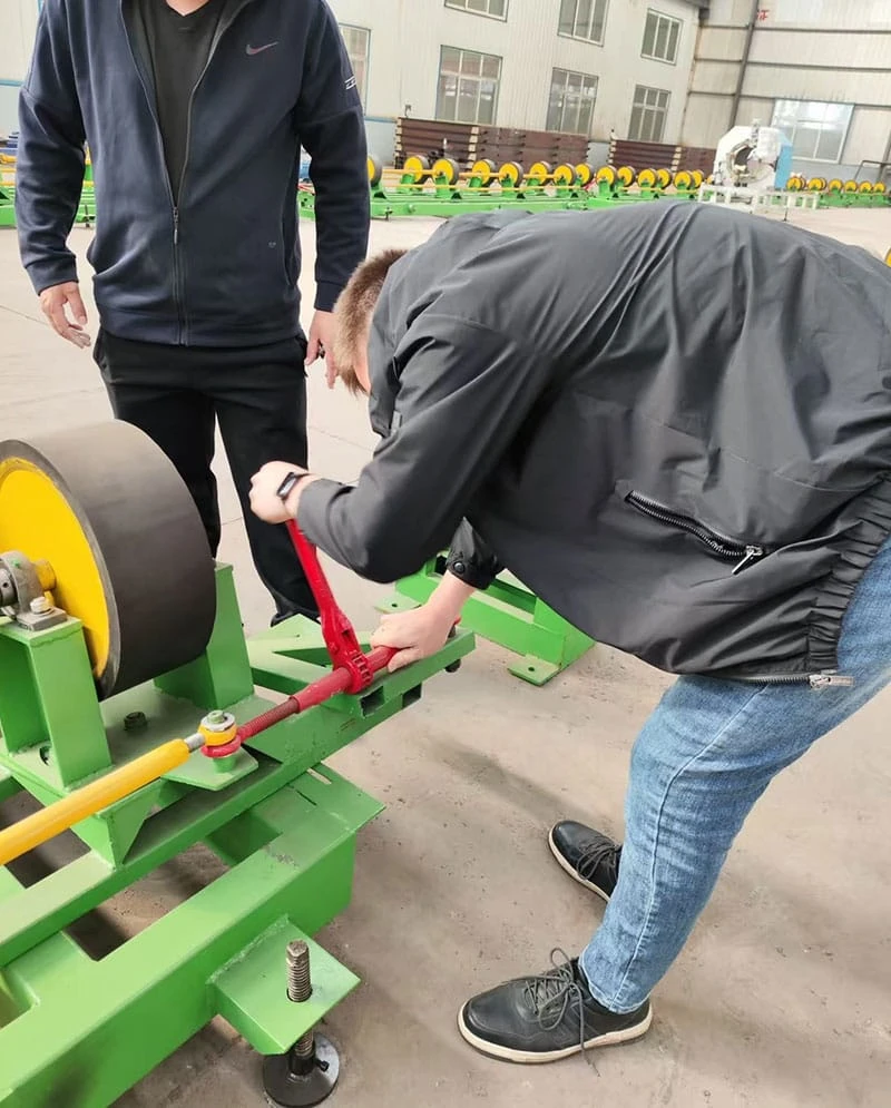 Central Asian customer accepted 3PE anti-corrosion steel pipe processing machinery