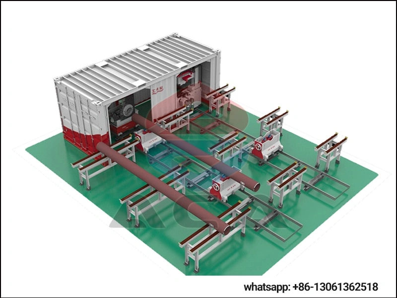 Indoor welding equipment for oil and gas pipelines