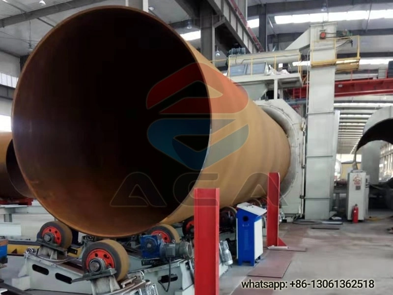 Steel Pipe shot outside blasting Machinery