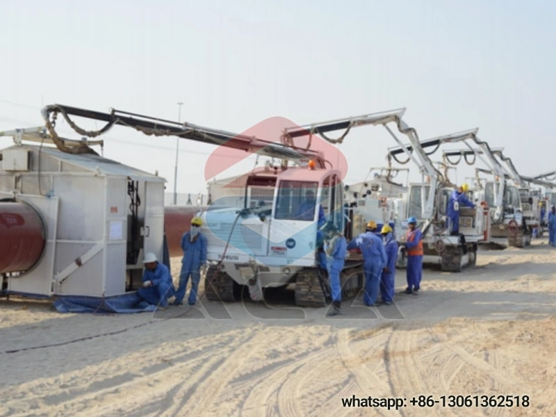 Crawler mobile welding station for oil and gas pipelines