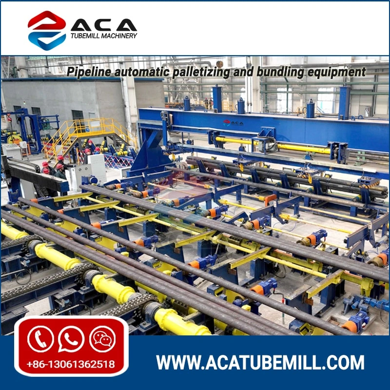 Pipeline automatic palletizing and bundling equipment