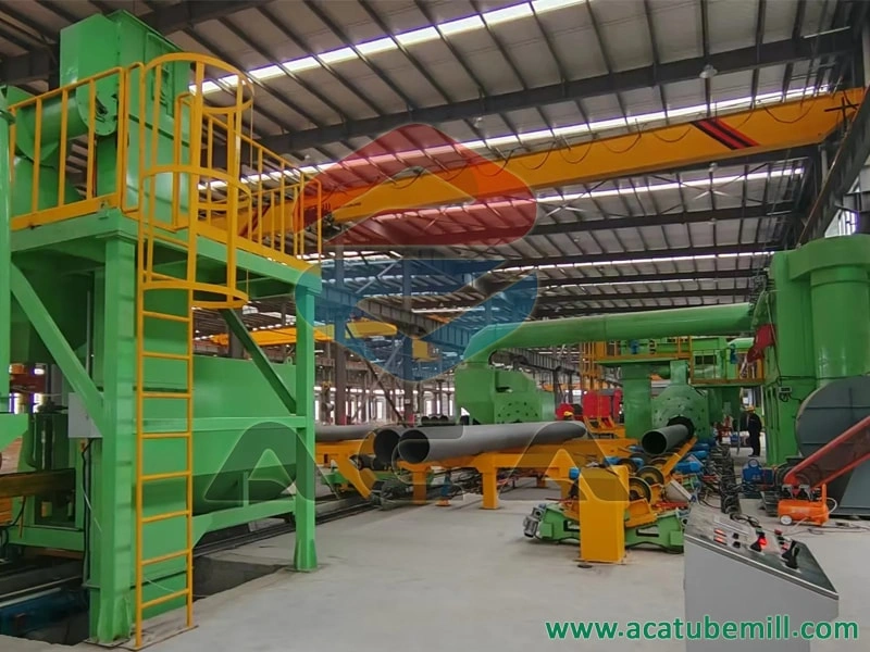 ACA-Steel Pipe 3PE Anti-corrosion Production Line Successfully Installed 